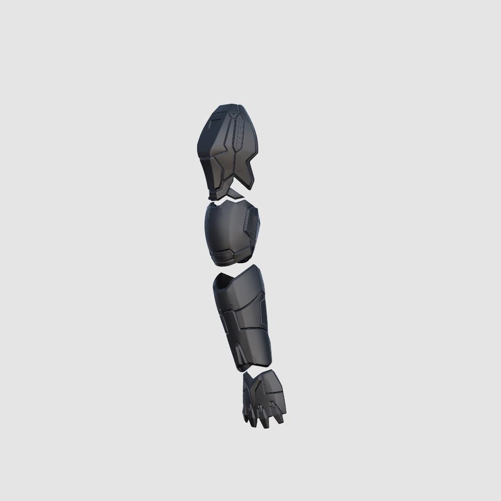 Cybernetic arm armor 3D printed cosplay kit