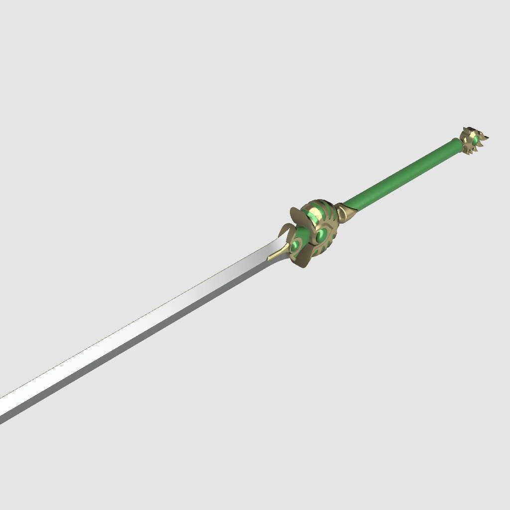 3D printed Fuu Honouji inspired sword for cosplay
