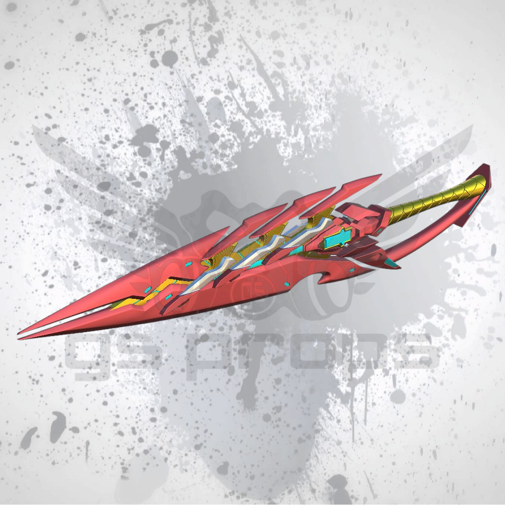 Xenoblade Pyra Aegis 3D Printable Cosplay Sword Files (STL Digital Download)